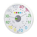 サポーター 快適計付き 温湿度計 CR-157W クレセル CRECER 快適計 温度計 湿度計 インフルエンザ 熱中症壁掛用 卓上用 ホワイト 丸い リビング キッチン 書斎 寝室 子供部屋 見やすい おしゃれ かわいい 日本製