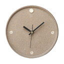 時計 置時計 サークル(印華) G5-0503 信楽焼 時計 Clock 丸 円 焼物 人気