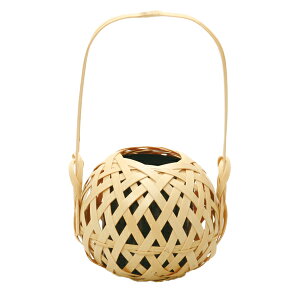 花器 生け花 竹かご 和風 オシャレ ギフト おすすめ 人気 竹製手まり(白)小 61B-3650-GJ