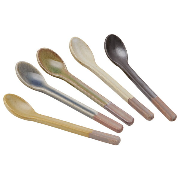 スプーン 陶スプーン 5個 G5-3111 陶器 和風 スプーン サジ セット