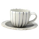 信楽焼 陶器 コーヒー カップ コップ 人気 ギフト モダン十草コーヒー碗皿 G5-2610 おしゃれ シンプル 可愛い 陶器 信楽焼 日本製 かわいい ギフト...