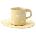 信楽焼 陶器 コーヒー カップ コップ 人気 ギフト 水玉コーヒー碗皿 G5-2614 おしゃれ シンプル 可愛い 陶器 信楽焼 日本製 かわいい ギフト プレゼント 新生活 贈り物 結婚祝い 誕生日 引っ越し おしゃれキッチン 雑貨 かわいい 来客