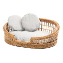 ペットベッド ペット 籐 ラタン 軽い 高級 リラックス 手作り エコ おしゃれ Natural rattanシリーズ ペットベッド GK131MER