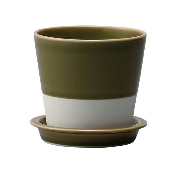 植木鉢 ポット esテーブルポット 織部釉 鉢 植木鉢 ポット インテリア 卓上 観葉植物 ミント パセリ ハーブ 織部釉 日本製