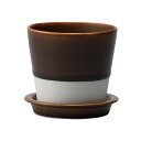 植木鉢 ポット esテーブルポット 飴釉 鉢 植木鉢 ポット インテリア 卓上 観葉植物 ミント パセリ ハーブ 飴釉 日本製