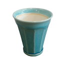 信楽焼 カップ コップ 陶器 ロック 信楽焼 泡うまビアカップ 青ガラス 和風 酒器 酒 おしゃれ おすすめ ギフト お祝い プレゼント 贈り物 オススメ お祝...