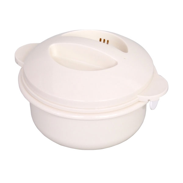 キッチングッズ 調理器具 便利グッズ 電子レンジ専用 炊く 蒸す 煮る 茹でる 再調理 時短 日本製 電子レンジ専用 グルメ三昧 アイボリーのサムネイル