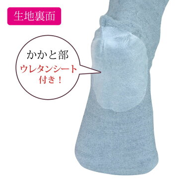 靴下 レディース ソックス かかと 乾燥 保湿 つるつる スクワラン リラックス オールシーズン 日本製 かかとつるつるソックス ワイン 7035
