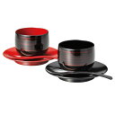 カップ ソーサー ペア スプーン セット 来客 越前漆器 うるし シンプル 上品 器 漆器 漆塗 手塗り おすすめ 日本製 彩波 椀・皿ペア スプーンセット 白...