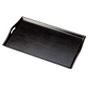 盆 長方形 越前漆器 木製 高級 上品 おすすめ 日本製 花布目 運び盆 乾漆 12-10305