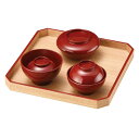 膳 椀 セット 食器 お祝い 豪華 上品 越前漆器 日本製 白木塗タモ 喰初膳 総朱 12-15610