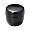 棗 茶道具 お茶 ギフト 豪華 上品 越前漆器 漆塗り 手塗り 日本製 夜桜紅葉 中棗 黒 12-16006