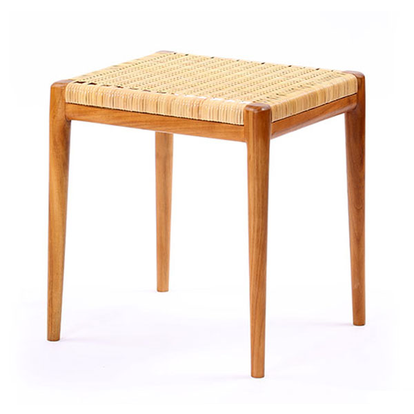 家具 インテリア 椅子 チェア スツール 腰掛け籐 食卓 ダイニング チーク 無垢材 木製 ラタン 高級 おしゃれ ナチュラル ゆったり リラックス 【代引き不可】【メーカー直送品】【送料無料】【代引き不可】【メーカー直送品】【送料無料】チーク スツール S110WX