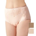 インナー 下着 パンツ 深ばき 安心ショーツ 綿100% セット 2色組 ベージュ ピンク M L LL 3L フロントレース付深ばき安心ショーツ 2色組 かわ...