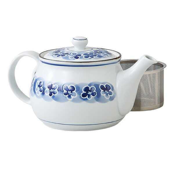 急須 SSポット 濃帯梅 39464 ポット ティーポット SSストレーナー 茶こし付 磁器