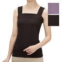 レディース インナー タンクトップ 綿100% ラベンダー チャコール M L LL 綿100%チラ見え防止 タンクトップ かわいい ギフト おすすめ 贈り物 ...