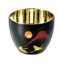食器 ステンレス ぐい呑み お猪口 蒔絵 本漆 富士山 鶴 2重ぐい呑み(1客)【本漆塗装品】 SCW-GK963 2重構造 保温 保冷 高級 酒 越前和紙 コ...