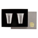 チタン冷酒カップ 2PC【貼箱入】 TW-12