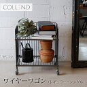 インテリア ワゴン ワイヤー 収納 スチール キャスター付 ワイヤーワゴン(レギュラー・シングル) COLLEND コレンド