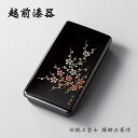 文具 硯箱 保管 小物入れ インテリア 箱 小箱 梅 収納 高級 沈金紅白梅 硯箱 黒 12-13106 日本製 ギフト 1個 塗り 木製 手塗り 越前 越前漆...