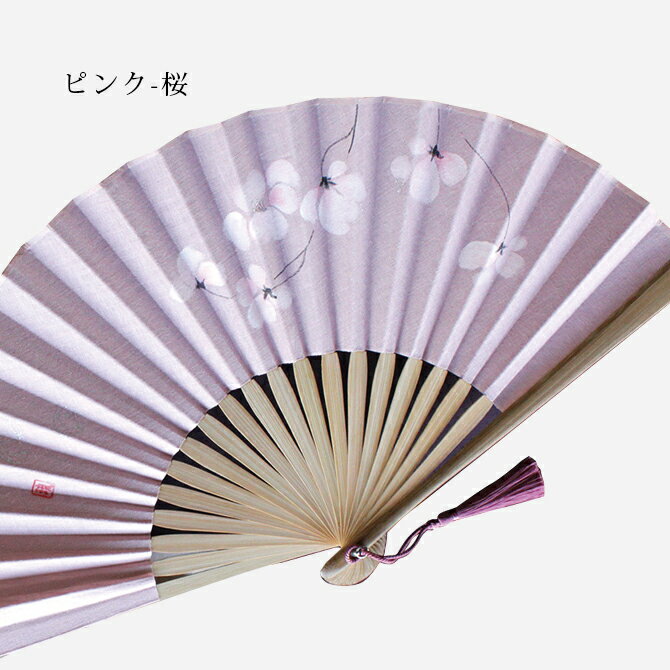 楽天市場】扇 扇子 せんす うちわ 手描き慶花 扇子袋セット 上品