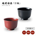 漆器 汁椀 味噌汁椀 お椀 日本製 食洗機対応 越前漆器 洗浄機対応春秋型汁椀 うるし 艶 シンプル 器 定番 餅料理 来客 漆塗 手塗 高級 おすすめ