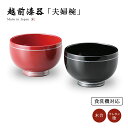 食洗機対応 洗浄機対応 夫婦椀 お椀 日本製 ペア 結婚祝い あさごはん 味噌汁 越前漆器 上品 器 定番 持ちやすい シンプル 漆器 手塗 高級 おすすめ 銀...