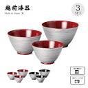 皿と鉢 3点セット おもてなし 料理 盛鉢 小鉢 日本製 来客 越前漆器 艶 シンプル 上品 器 漆器 食洗機対応 レンジ対応 おすすめ 銀刷毛 三つ組鉢