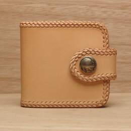 KC,s ケイシイズ 財布 レーシング プレーン ビルフォールド ライセンスケース付 牛皮革 KNB506 定期入れ付 ベルトボタン式 春財布 二つ折り財布 革...