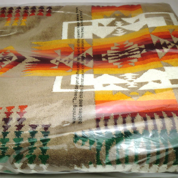 PENDLETON ペンドルトン オーバーサイズ ジャガードタオル チーフジョセフ カーキ 178cm×102cm スパタオル バスタオル ビーチタオル タオル...