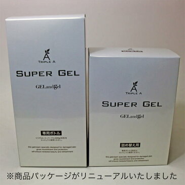 ゲルアンドゲル トリプルA スーパーゲル クリーム/ゲルタイプ 500g 詰め替え用 SG-103 NET500g GELandgel オールインワン ゲルクリーム コエンザイムQ10 ヒアルロン酸 オールインワン基礎化粧品 保湿成分 天然由来 大容量 ポンプ式 乾燥肌 敏感肌 [優れものA]