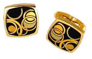 カフス 丸形幾何学 K-11 カフスボタン 肥後象嵌 伝統工芸品 日本製 高級 ブランド 純金 金細工 24金 18金 アクセサリー 熊本 名産 お土産 伝統工...