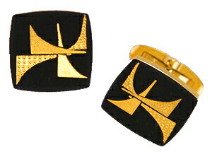 カフス 三角幾何学 K-05 カフスボタン 肥後象嵌 伝統工芸品 日本製 高級 ブランド 純金 金細工 24金 18金 アクセサリー 熊本 名産 お土産 伝統工...