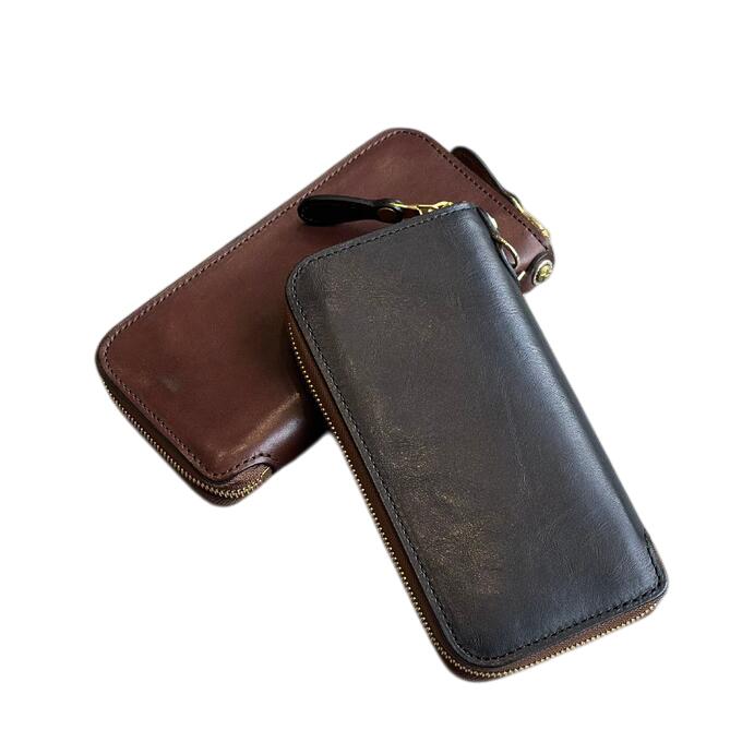 KC,s ケイシイズ 財布 ウォレット ラウンドジップ2 ヴィンテージ ホースハイド 馬革 KMW037 ファスナー式 ラウンドファスナータイプ 春財布 長財布 革財布 メンズ レディース KC,s ケイシイズ ケーシーズ 日本製 本革 ブランド 薄い 薄型 優れものA