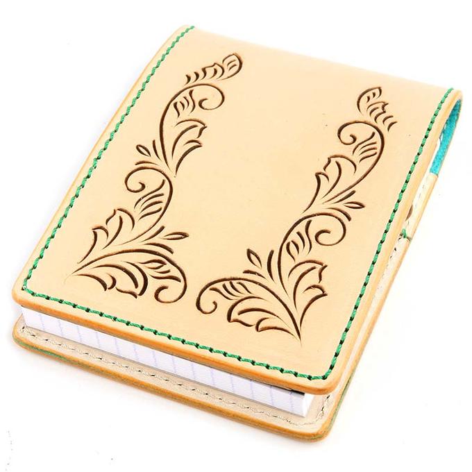 KC,s ケイシイズ メモパッド NO.11 フリーカット 牛ヌメ革 ピッグスウェード 豚革 スエード KNS501 文房具 ロディアケース ロディアカバー メ...