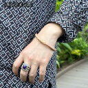 KC,s ケイシイズ ブレスレット ループ 4本編み レザービーズ カウハイド Mサイズ 牛革 KQA001M メンズ シンプル KC'S ケイシーズ ケーシー...