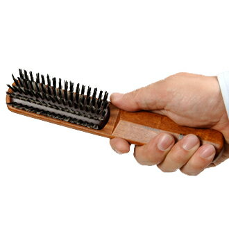 ヘアーブラシ KENT ケント 豚毛ヘアーブラシ KNH-4628a 大 やわらかめ S 男性用 メンズ Hair brush [優れものA]