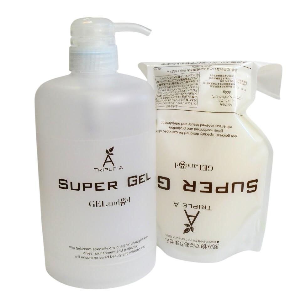 ゲルアンドゲル トリプルA スーパーゲル クリーム/ゲルタイプ 500g 詰め替え用 SG-103 NET500g GELandgel オールインワン化粧品 ゲ...