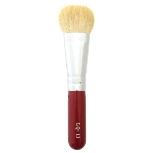 竹宝堂 熊野筆 リキッドブラシ 大 山羊(ヤギ) LQ-11'A 丸平型 リキッド用ファンデーションブラシ 下地 UV BB 日焼け止めクリームブラシ メイクブ...