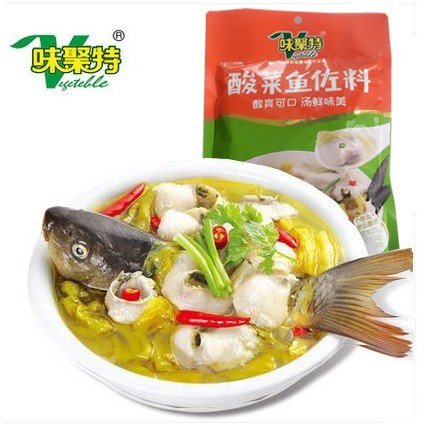 酸菜魚佐料 味聚特 酸菜魚の素 魚スープの素 中華食材 中華調味料 300g