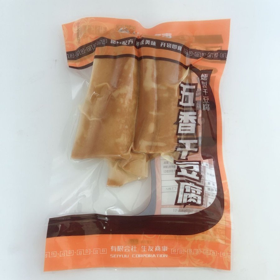【クール便発送】【日本国内加工】五香干豆腐 燻製干豆腐 味付け大豆加工品 おかず 中華食材 冷蔵品