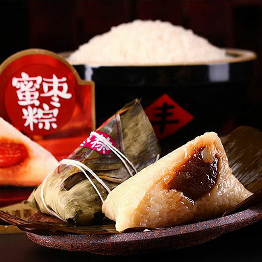 思念粽子 あずきちまき(蜜棗粽) シロップ漬け棗入り 2個入 モチモチ食感 200g 中華チマキ