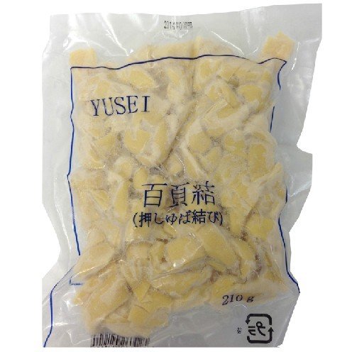 【冷凍食品】押しゆば結び 百叶結 飾り豆腐 押し湯葉結び 豆製品 火鍋の具材 210g