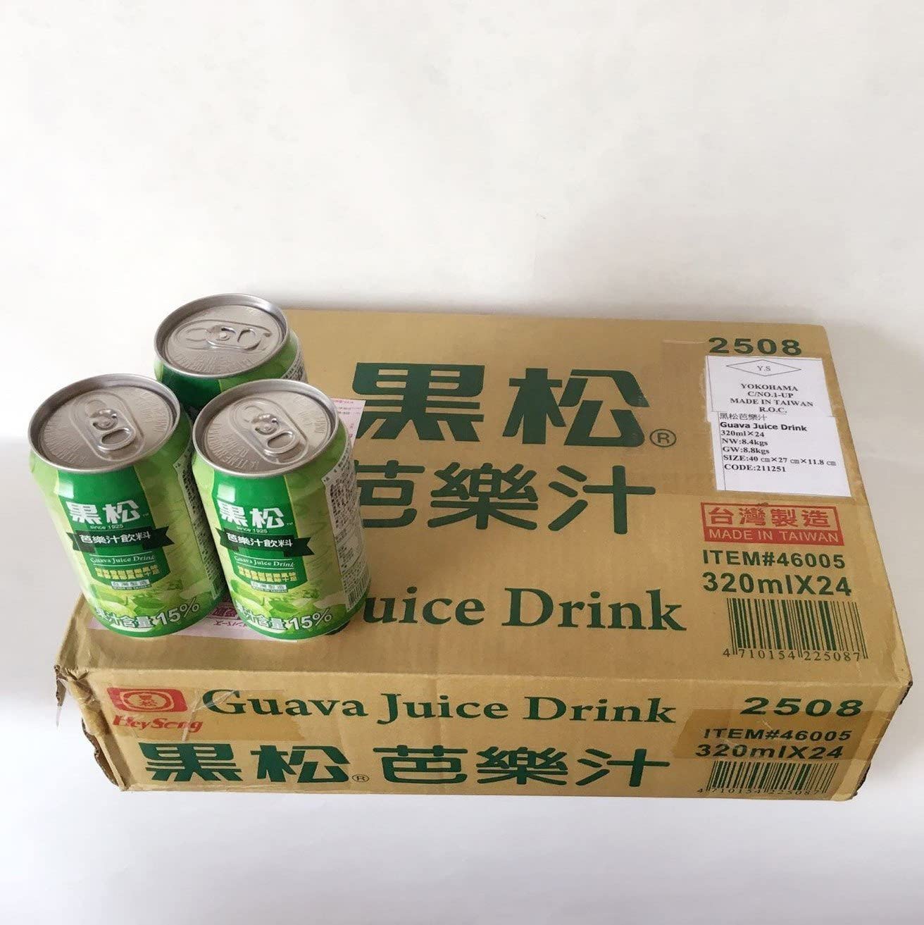 黒松芭樂汁 グァバジュース 台湾産 清涼飲料 夏定番 320ml