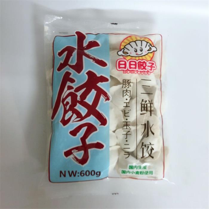 【冷凍食品】水ギョウザ エビ入り 日日三鮮水餃子 600g 約30個入り