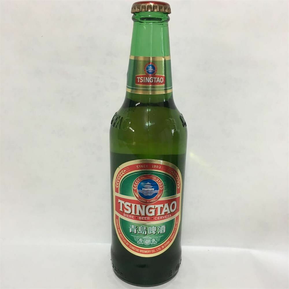 青島ビール (チンタオビール) 330ml 小瓶 中国ビール 4.5度 中華お土産 冷凍商品と同梱不可