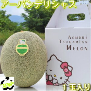 【贈答品】アーバンデリシャスメロン「ハローキティの化粧箱に1玉入り」　2900円【送料込み】のサムネイル