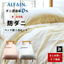3点セット オフ価格 防ダニ 東洋紡 アルファイン ベッド用 カバー セミシングル 日本製 掛け布団カバー ボックスシーツ 枕カバー 日本製 ダニ 高密度 速乾...