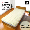 防ダニ ベッドパッド セミシングル 90×200cm 帝人 マイティートップ 抗菌 防臭 四隅ゴム付き日本製 洗濯ネット付き 洗える テイジン 軽量 春 夏 秋...