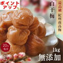 無添加 梅干し 紀州南高梅 つぶれ梅 白干梅 1kg ×1パック(合計1000g) 訳あり 昔懐かし すっぱい梅干 塩梅 熱中症 予防 塩分約20% 南高梅 備...